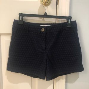Boden navy eyelet cotton shorts size 4 petite